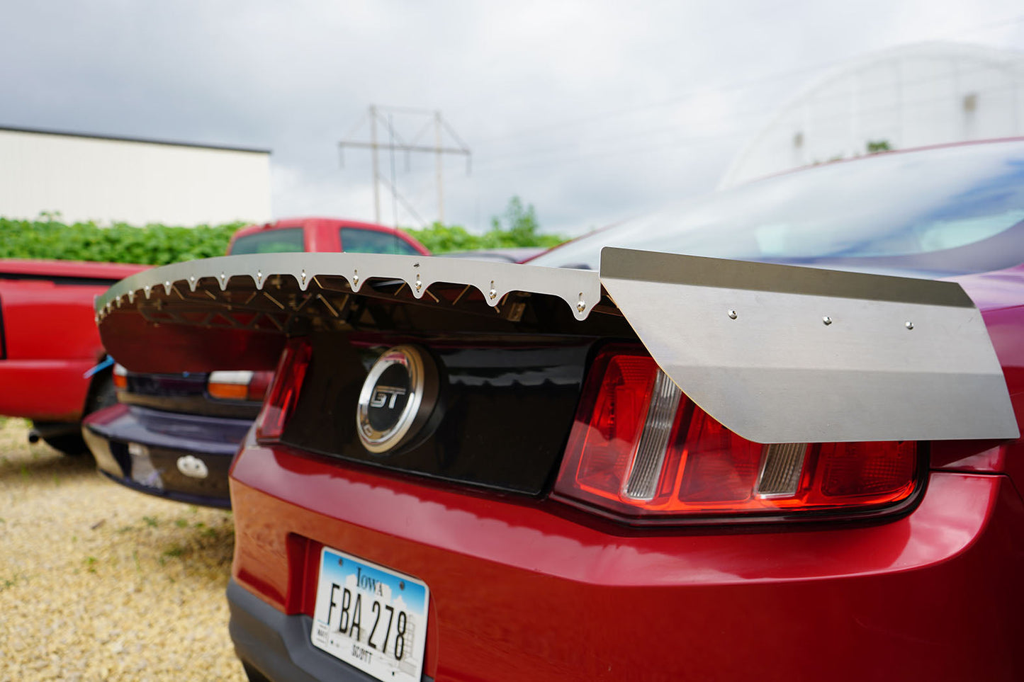 2010-14 S197 Mustang Aluminum Strutless 15" Drag Wing w/ Adjustable Wicker 31-190-Motion Raceworks-Motion Raceworks