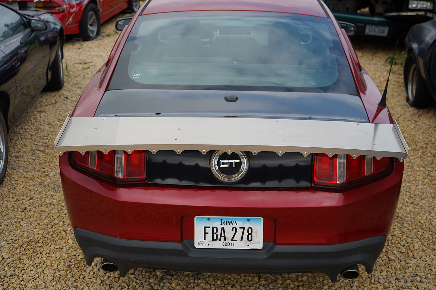 2010-14 S197 Mustang Aluminum Strutless 15" Drag Wing w/ Adjustable Wicker 31-190-Motion Raceworks-Motion Raceworks