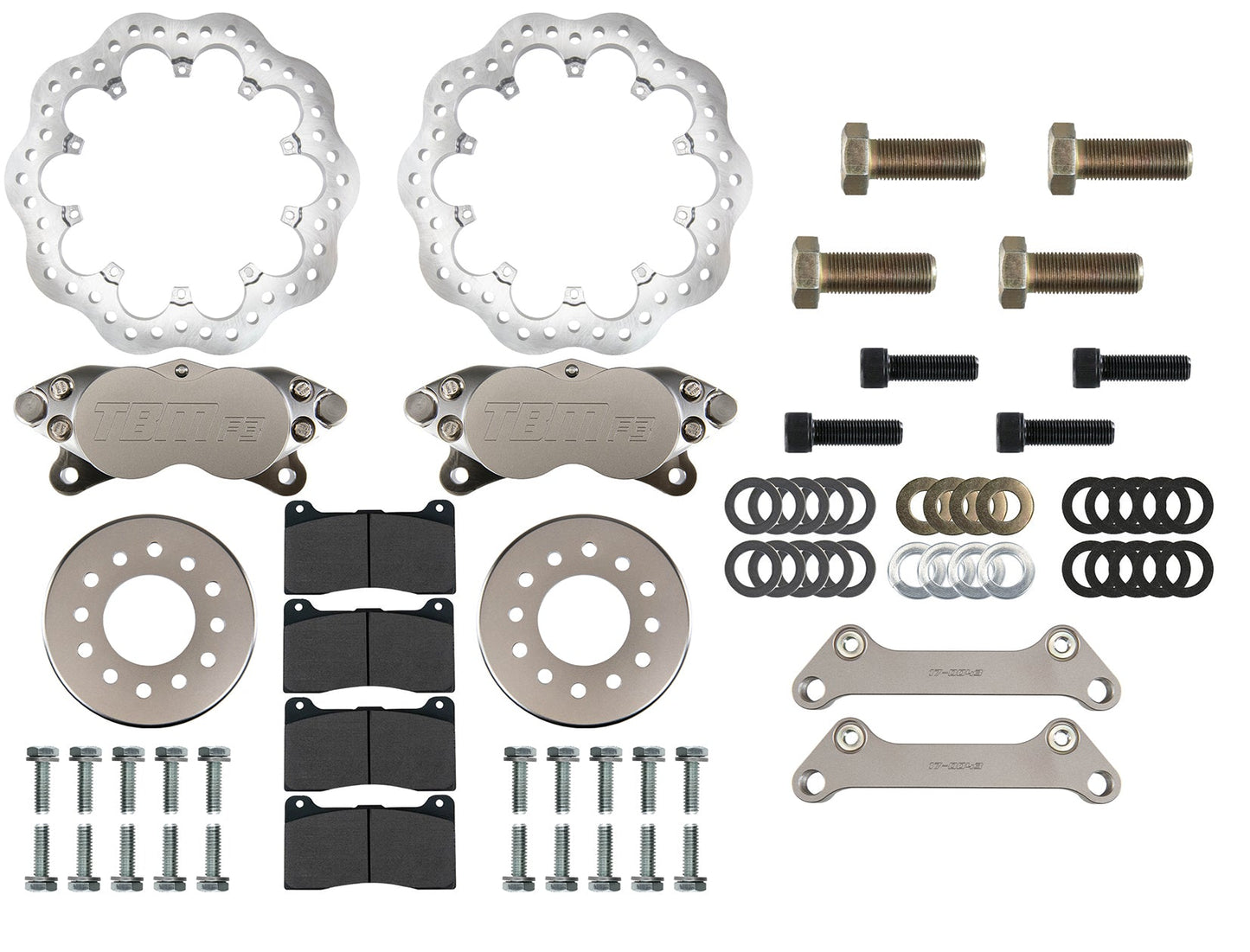2011-2023 F-150 2WD/4WD F3 Medium Duty Front Drag Racing Brakes 6 lug 001-0329-1-TBM Brakes-Motion Raceworks