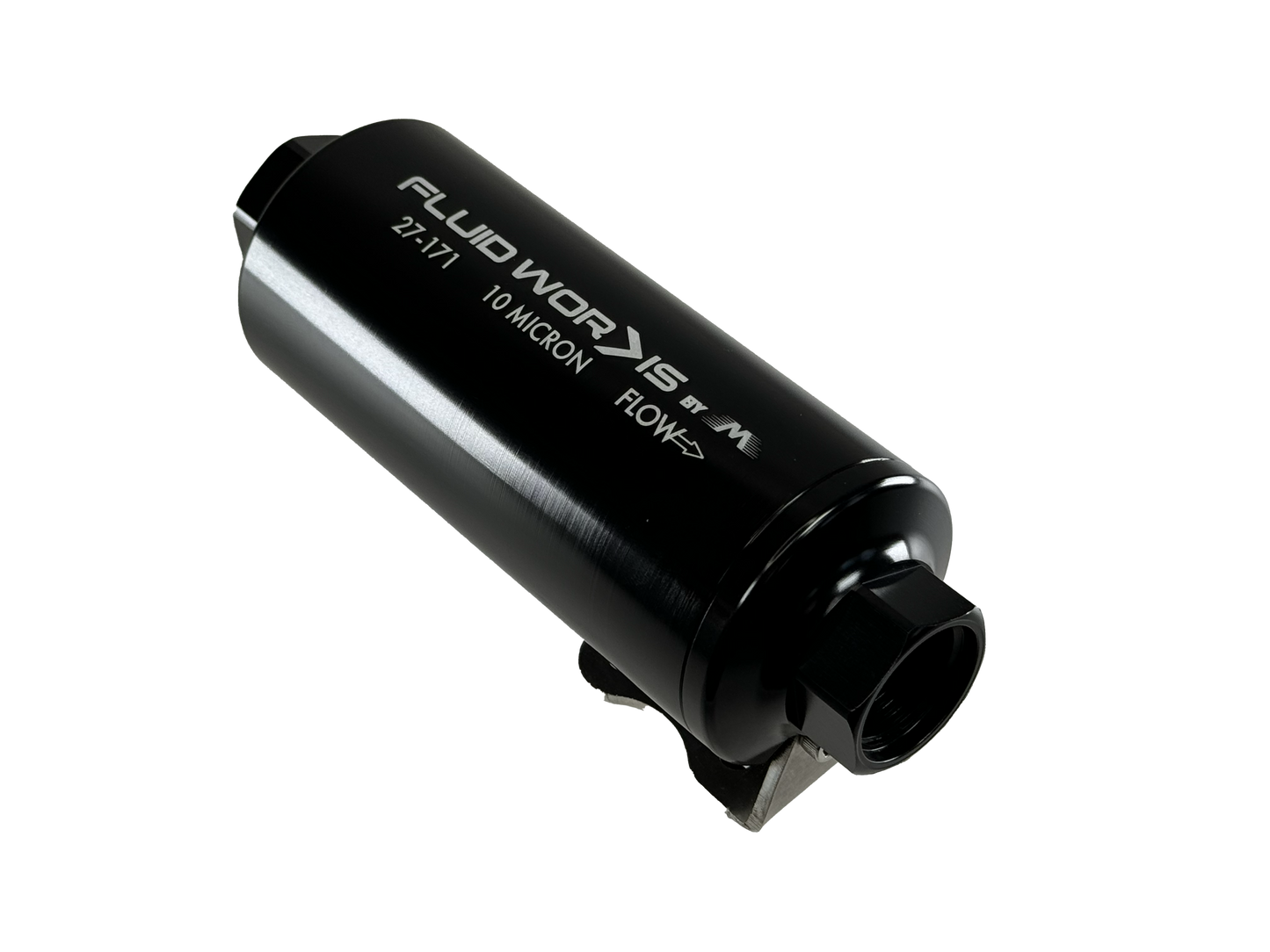 Motion Raceworks Single 12ORB Outlet Post Fuel Filter w/ Mount (10 Micron) 27-171-Motion Raceworks-Motion Raceworks
