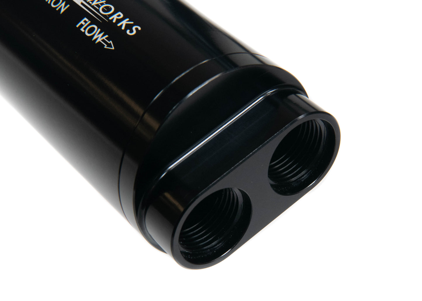 Motion Raceworks Single 12ORB Inlet/Dual 10ORB Outlet Post Fuel Filter w/ Mount (10 Micron) 27-170-Motion Raceworks-Motion Raceworks