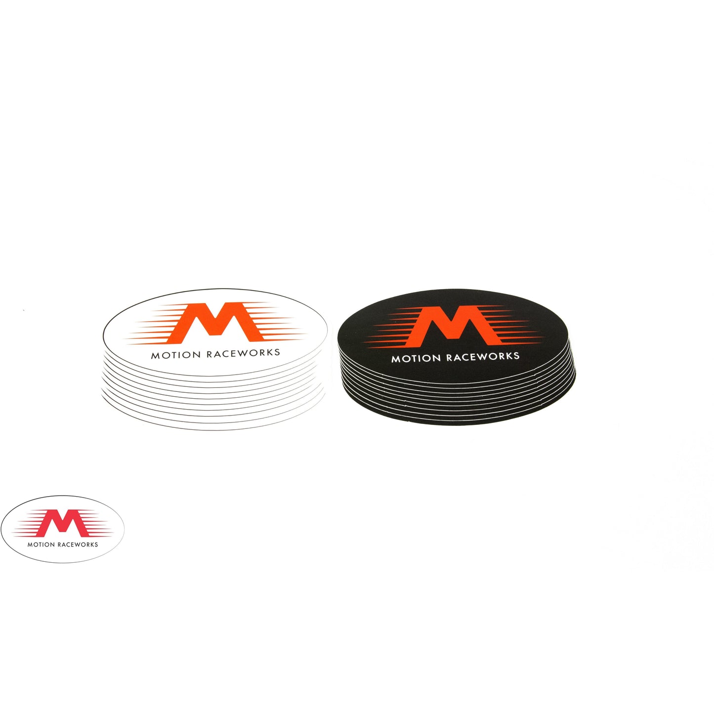 Black/White Motion Raceworks Sticker 3.5"x7.5"-Motion Raceworks-Motion Raceworks