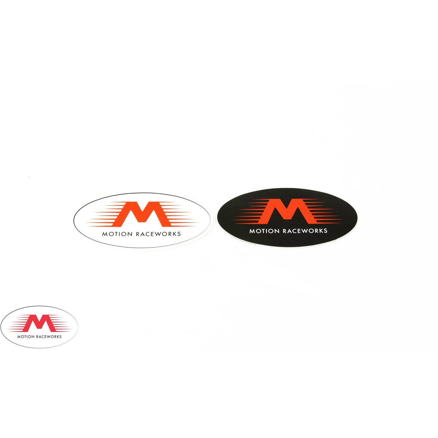 Black/White Motion Raceworks Sticker 3.5"x7.5"-Motion Raceworks-Motion Raceworks