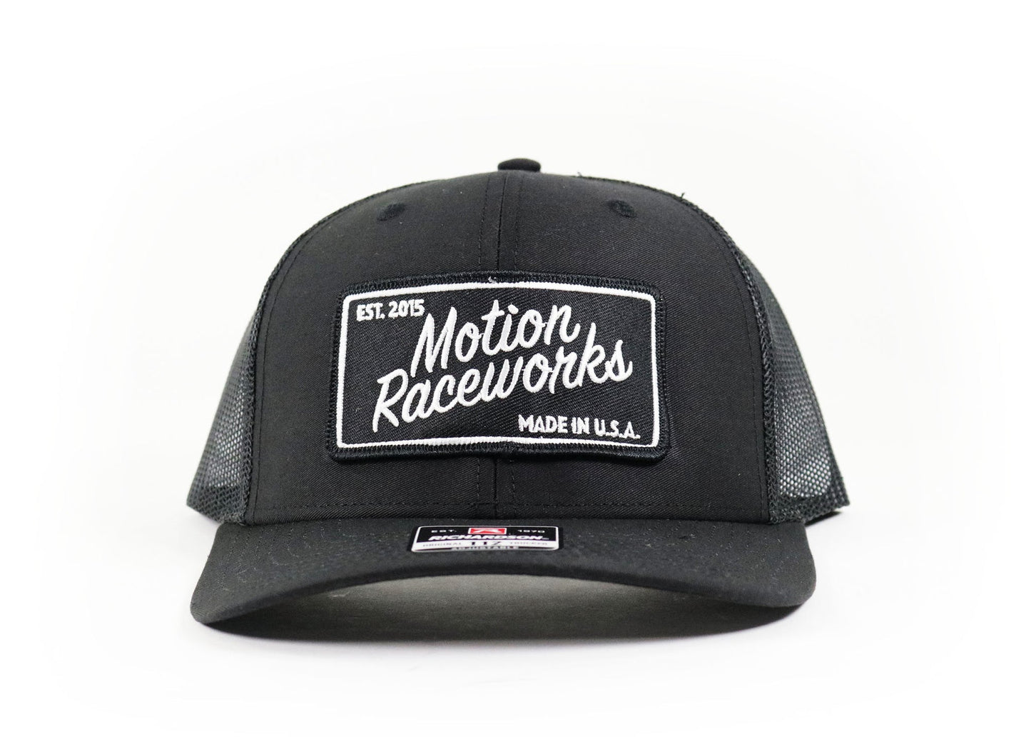 Motion Heritage Hat Black/Black Flex Fit 95-122-Motion Raceworks-Motion Raceworks