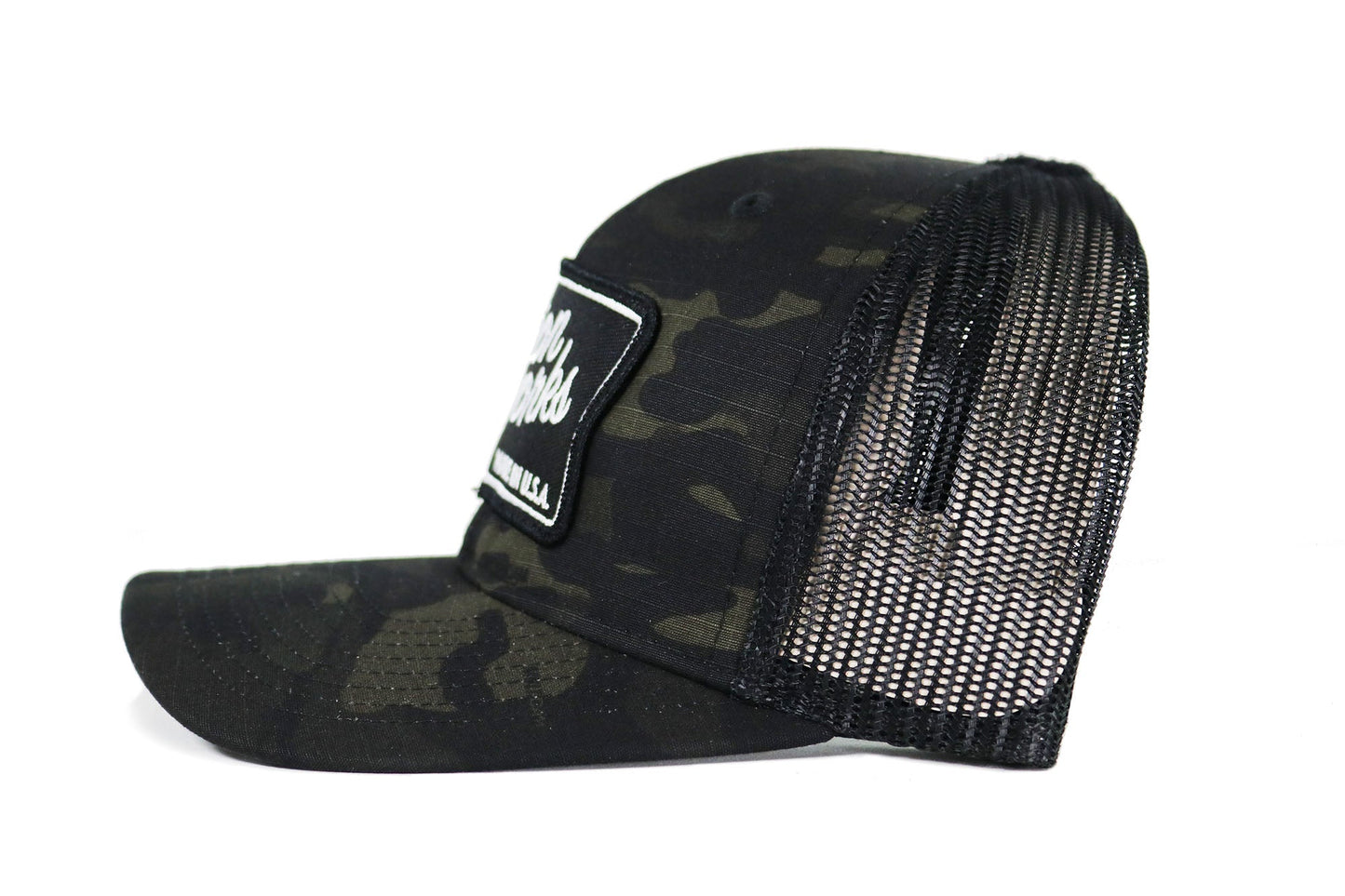 Motion Heritage Hat Black Camo/Black Mesh Snapback 95-120-Motion Raceworks-Motion Raceworks