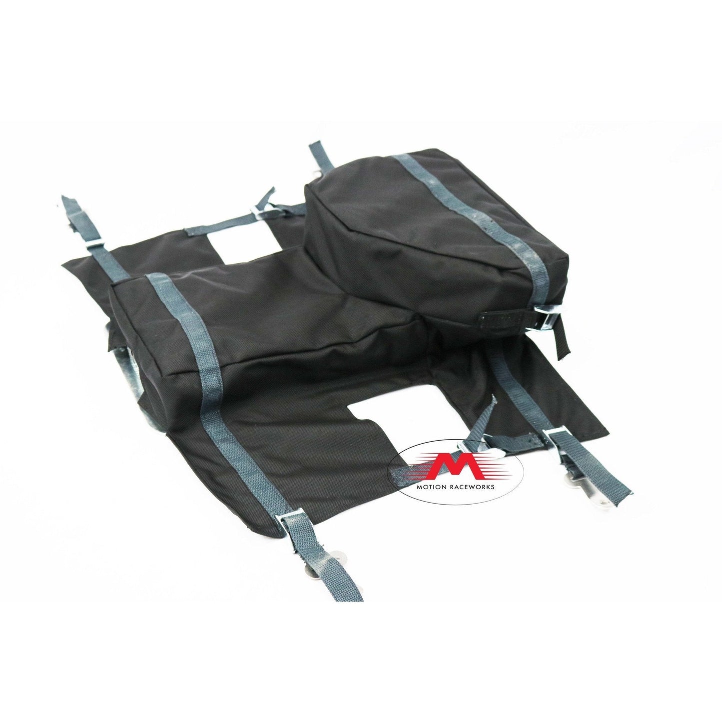 Motion Raceworks 5.0 Coyote Engine Diaper, NHRA & IHRA Approved (Moroso 20571/20577 Pan, For Motor Mounts, w/Cutouts)-Motion Raceworks-Motion Raceworks