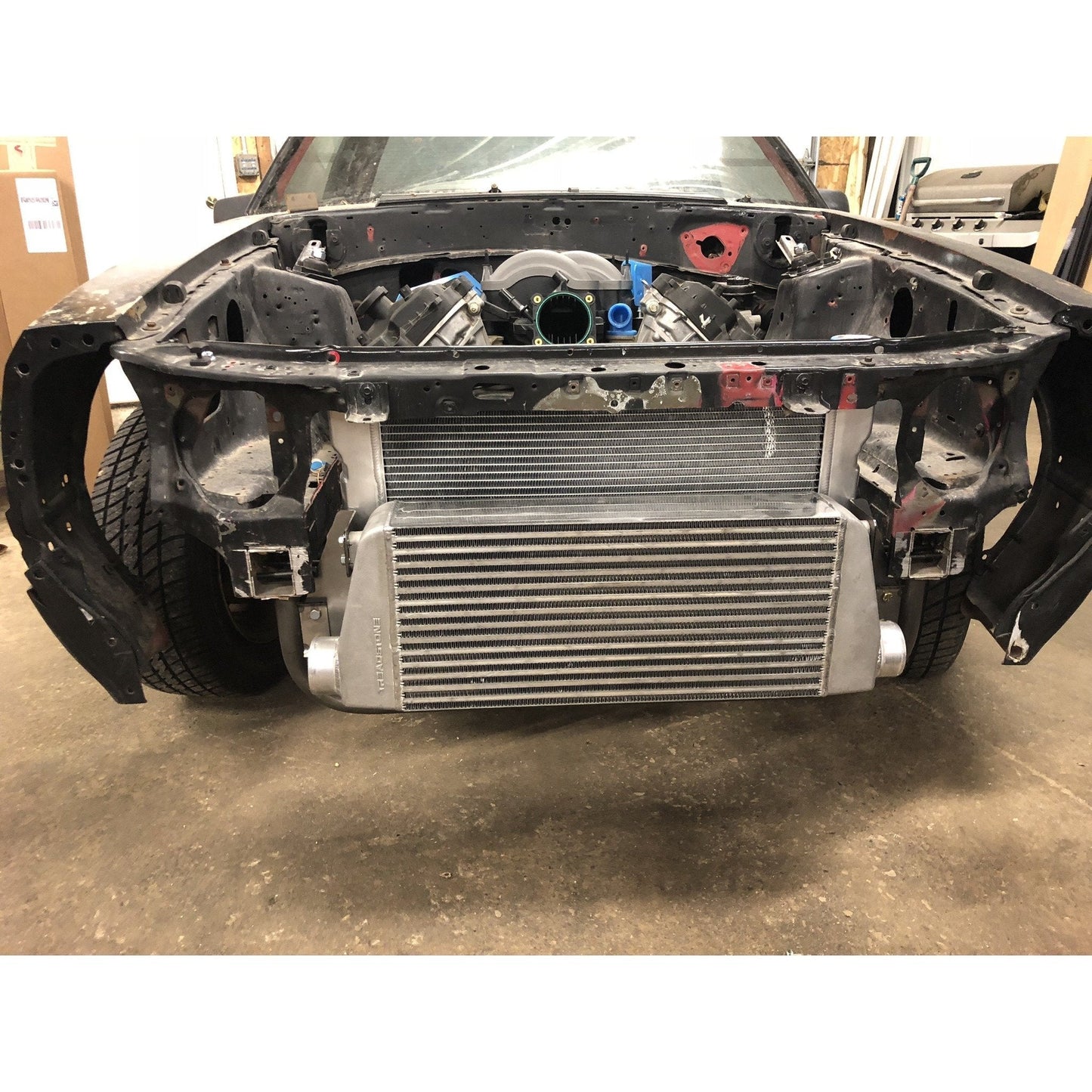 Motion Raceworks Fox Body Mustang Lower Radiator Support and Intercooler Mounting System (Bolt In/Weld In) 1979-93-Motion Raceworks-Motion Raceworks