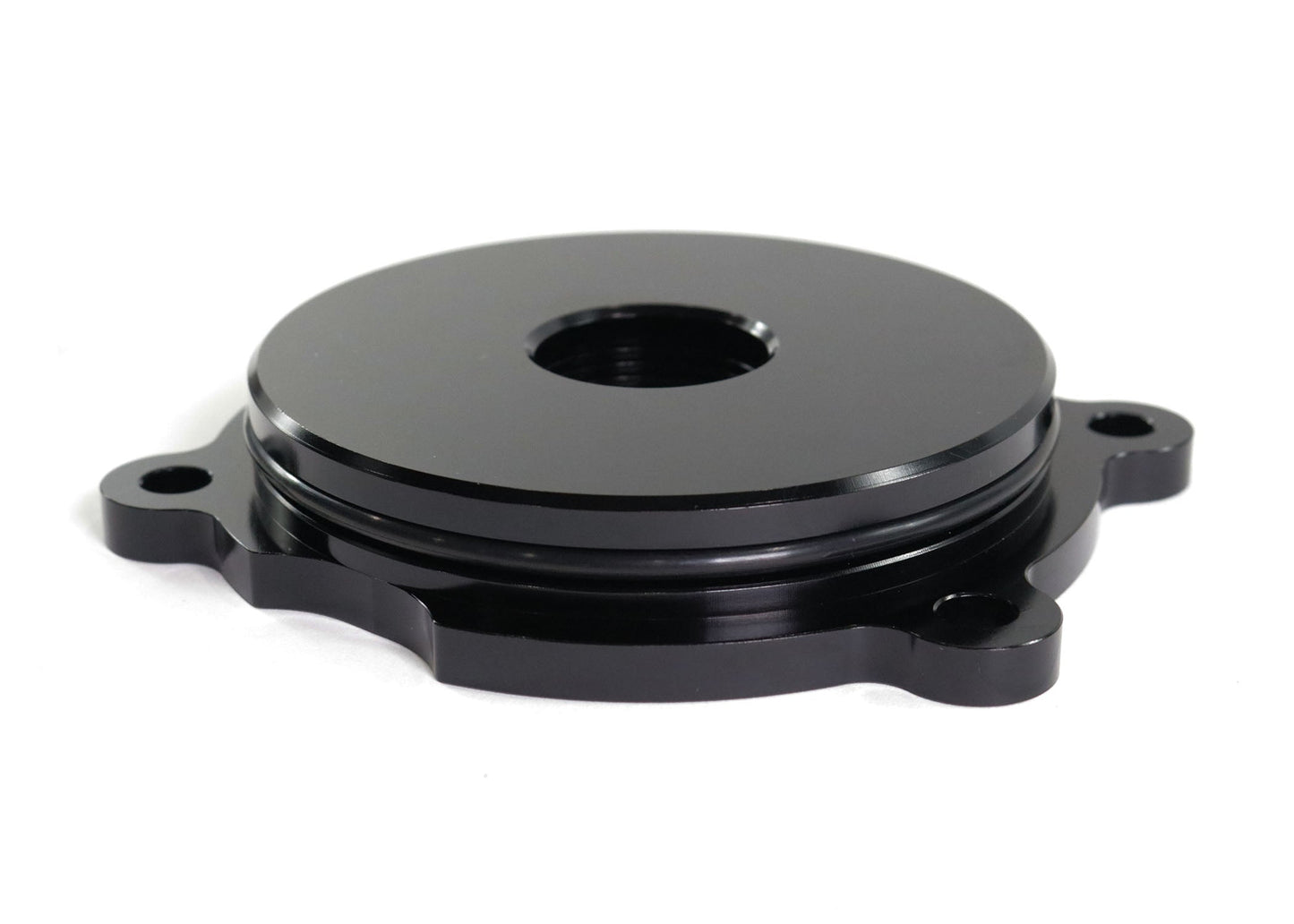 Coyote Ford Water Pump Delete/Electric Water Pump Inlet 2011-19 16AN-Motion Raceworks-Motion Raceworks