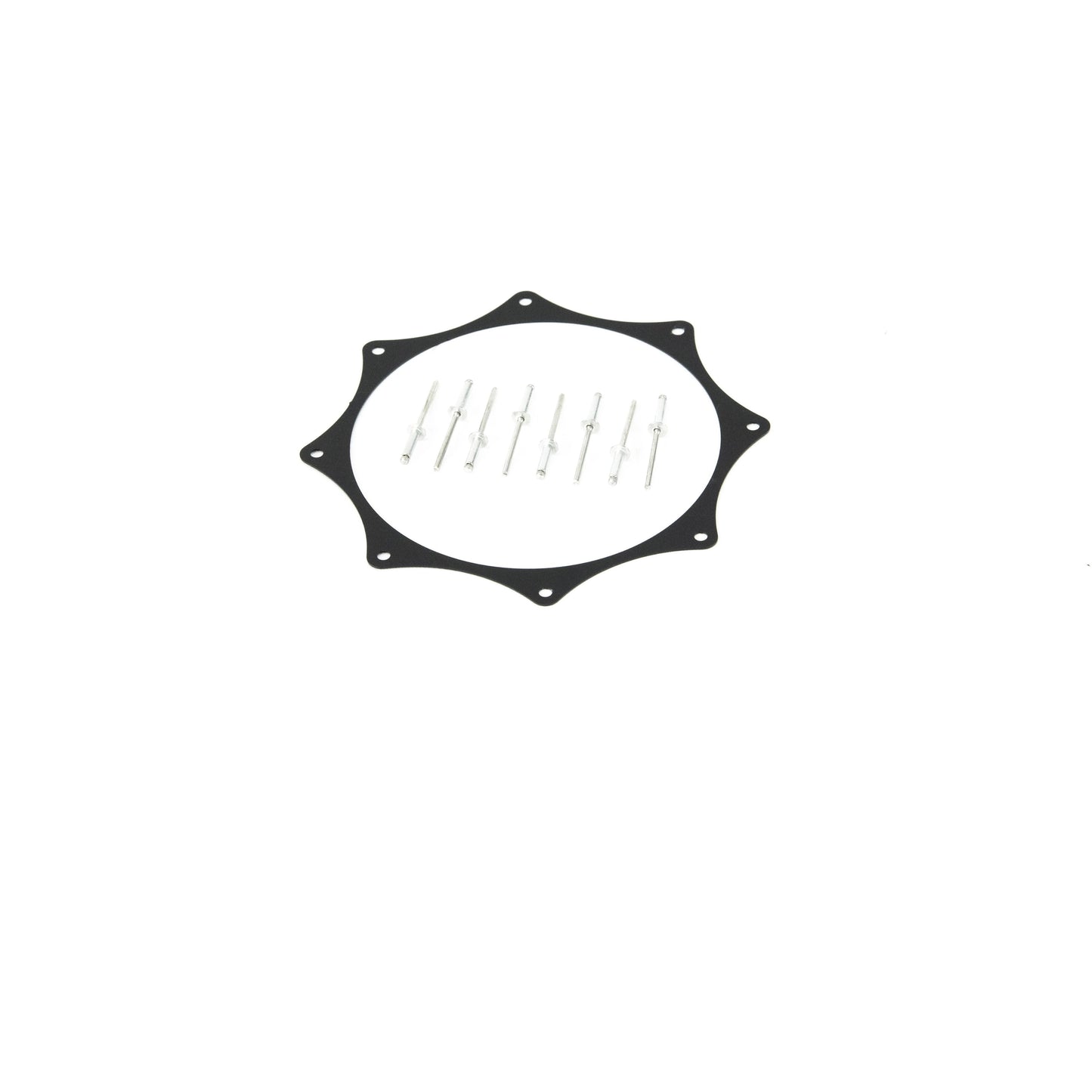Black Anodized Exhaust Trim Ring (Single, 3"-5")-Motion Raceworks-Motion Raceworks
