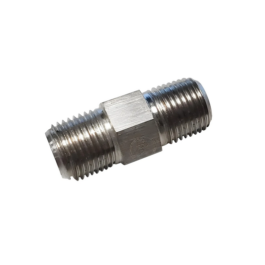 1/8" NPT x 1/8" NPT Straight Fitting - Male/Male