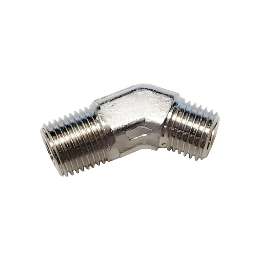 1/8" NPT x 3AN 45 Degree Jet Fitting - Male /Male