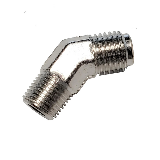 1/8" NPT x 4AN 45 Degree Jet Fitting - Male /Male