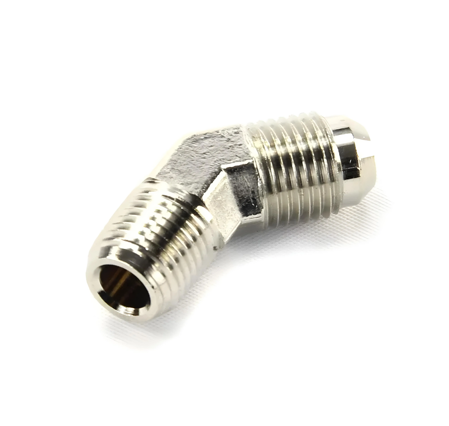 1/4" NPT x 6AN 45° Fitting