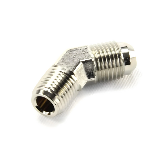 1/4" NPT x 6AN 45° Fitting