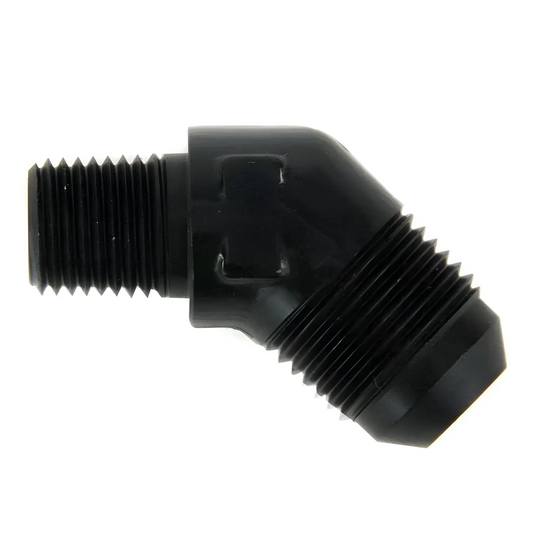 1/4" NPT x 8AN 45° Fitting