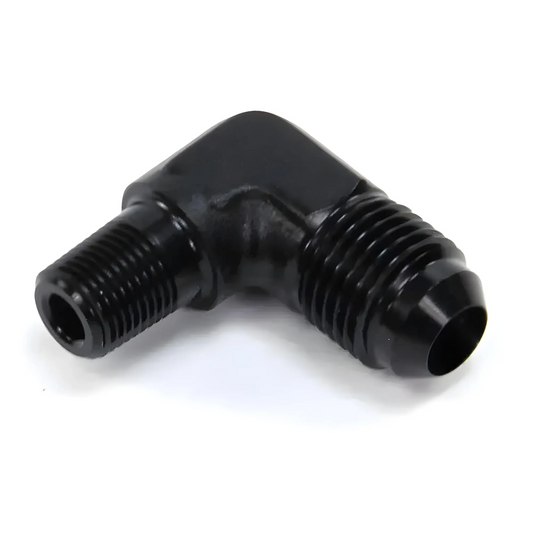 Black 1/8NPT X 6AN 90° Fitting