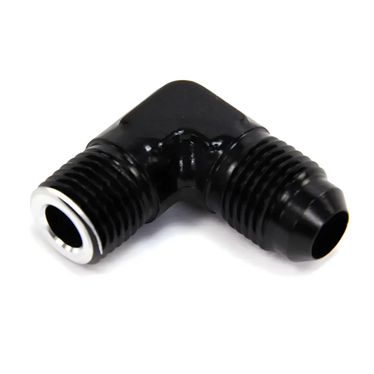 1/4" NPT x 6AN 90° Machined For Nitrous Solenoid