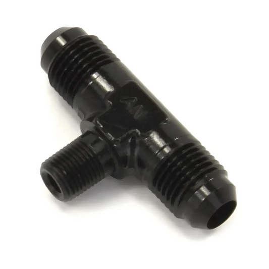 1/8" NPT x 6AN x 6AN Tee Fitting