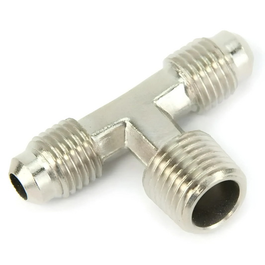 1/4" NPT x 4AN x 4AN Tee Fitting