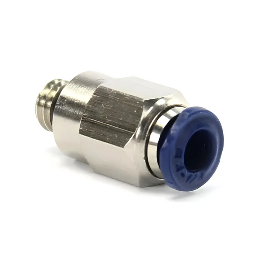 1/8th" Tube x 10-32 Push Lock Fitting For Nylon Hose