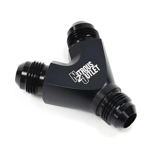 High Flow 8AN x 8AN x 8AN High Flow "Y" Fitting