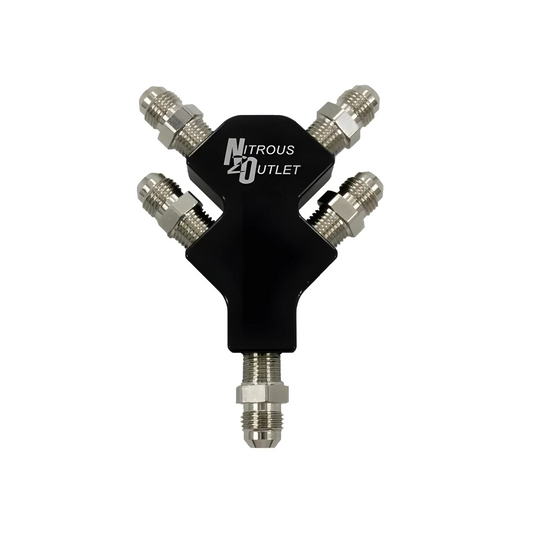 Nitrous Outlet 4 Way 6AN High Flow-Stacked Y-Distribution Block