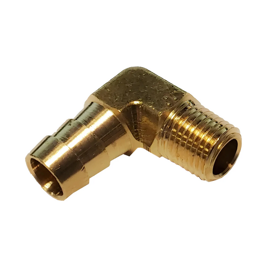 90° 1/2" Male x 1/4" Hose Barb