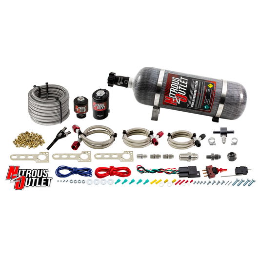 Universal EFI Single Hydra Nozzle System - Gas/E85 (5-55psi)(50-250HP) (No Bottle)