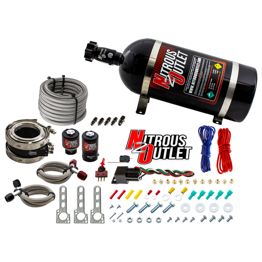 Nitrous Outlet Interspooler 3" Wet Nitrous Plate System (10lb Bottle)
