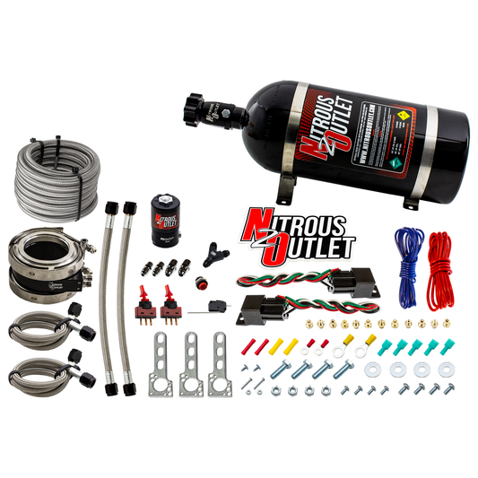 Nitrous Outlet Interspooler 3" Dual Stage Dry Nitrous Plate System (10lb Bottle)
