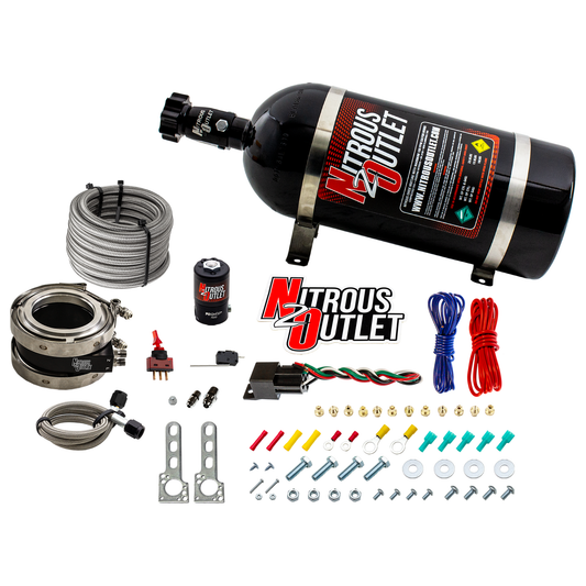Nitrous Outlet Interspooler 4" Dry Nitrous Plate System (10lb Bottle)