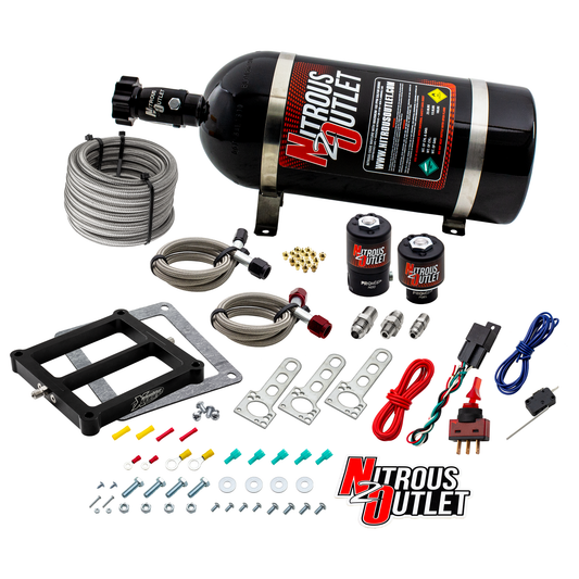 Nitrous Outlet Weekend Warrior Wet 4500 Nitrous Plate System (10lb Bottle)