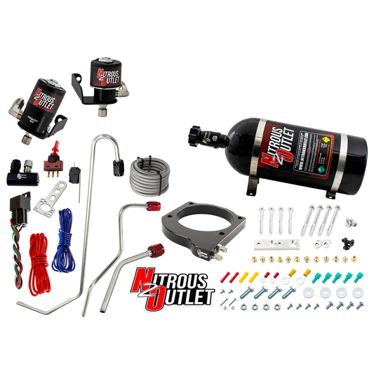 MSD Atomic AirForce LS7 Intake Hard-Lined Plate System for Aftermarket Fuel Rails (10lb Bottle)