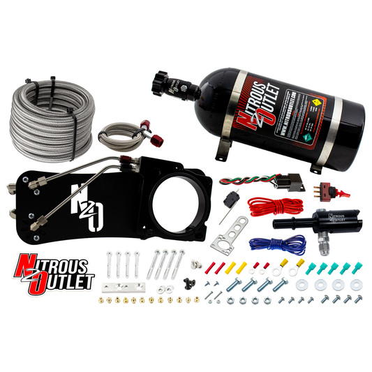 Mopar 80mm 2009-2019 Challenger / Charger/300C / 2005-2008 Magnum 5.7L Hemi Intake Hard-line Plate System (10lb Bottle)