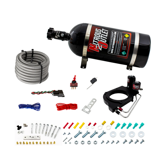 Holley Hi-Ram 102mm Throttle Body Hard-line Plate Plate System - Drivers Side/Excludes Fuel Supply (10lb Bottle)