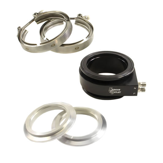 Nitrous Outlet Interspooler 3" Dry Nitrous Plate System (12lb Bottle)