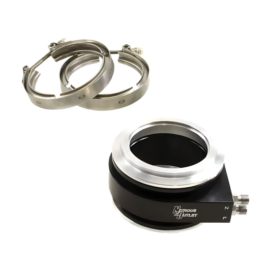 Nitrous Outlet Interspooler 4" Dry Nitrous Plate System (15lb Bottle)