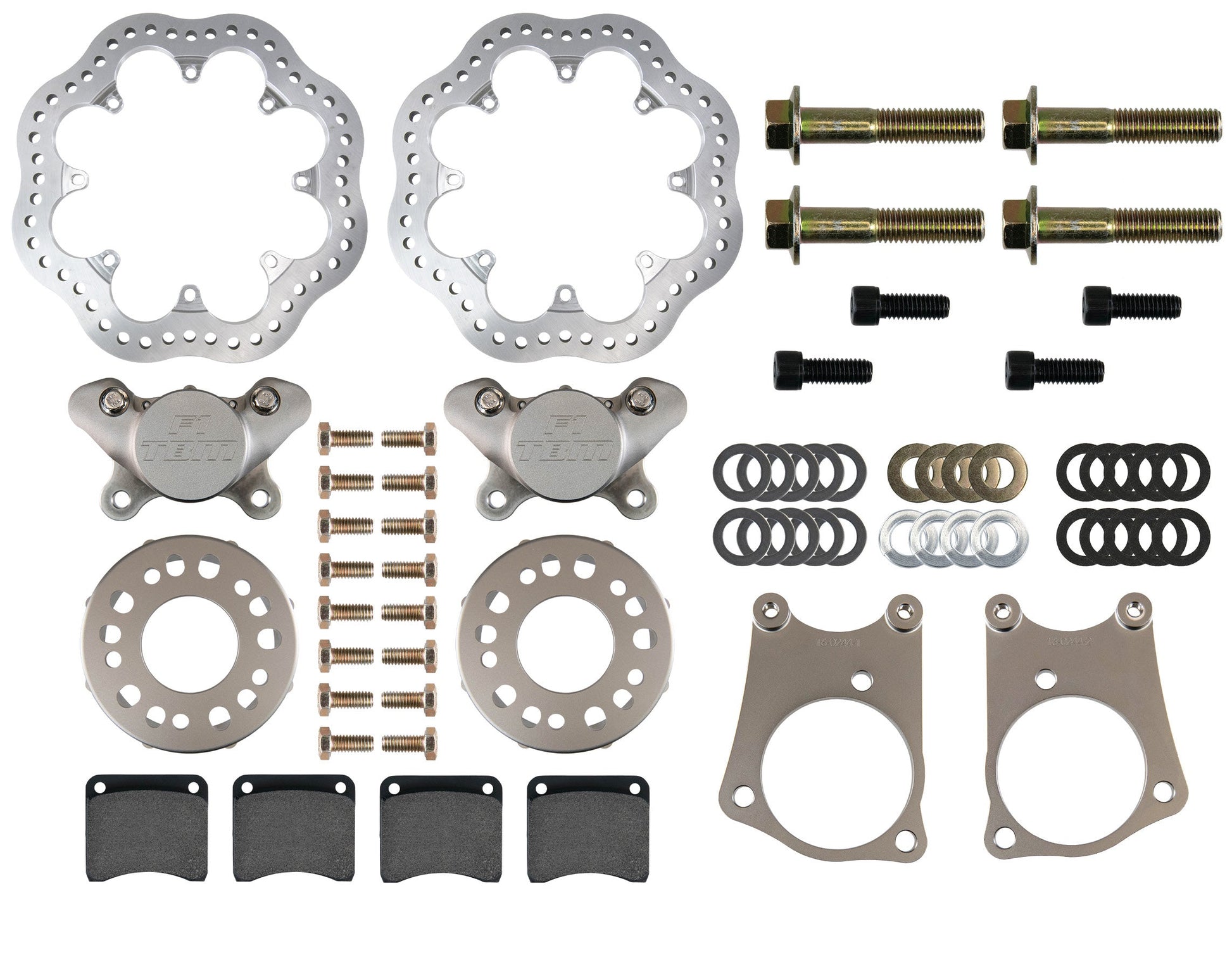 04-10 Cadillac XLR Front Drag Racing Brakes (Reuses Factory Hubs) 001-0246-TBM Brakes-Motion Raceworks