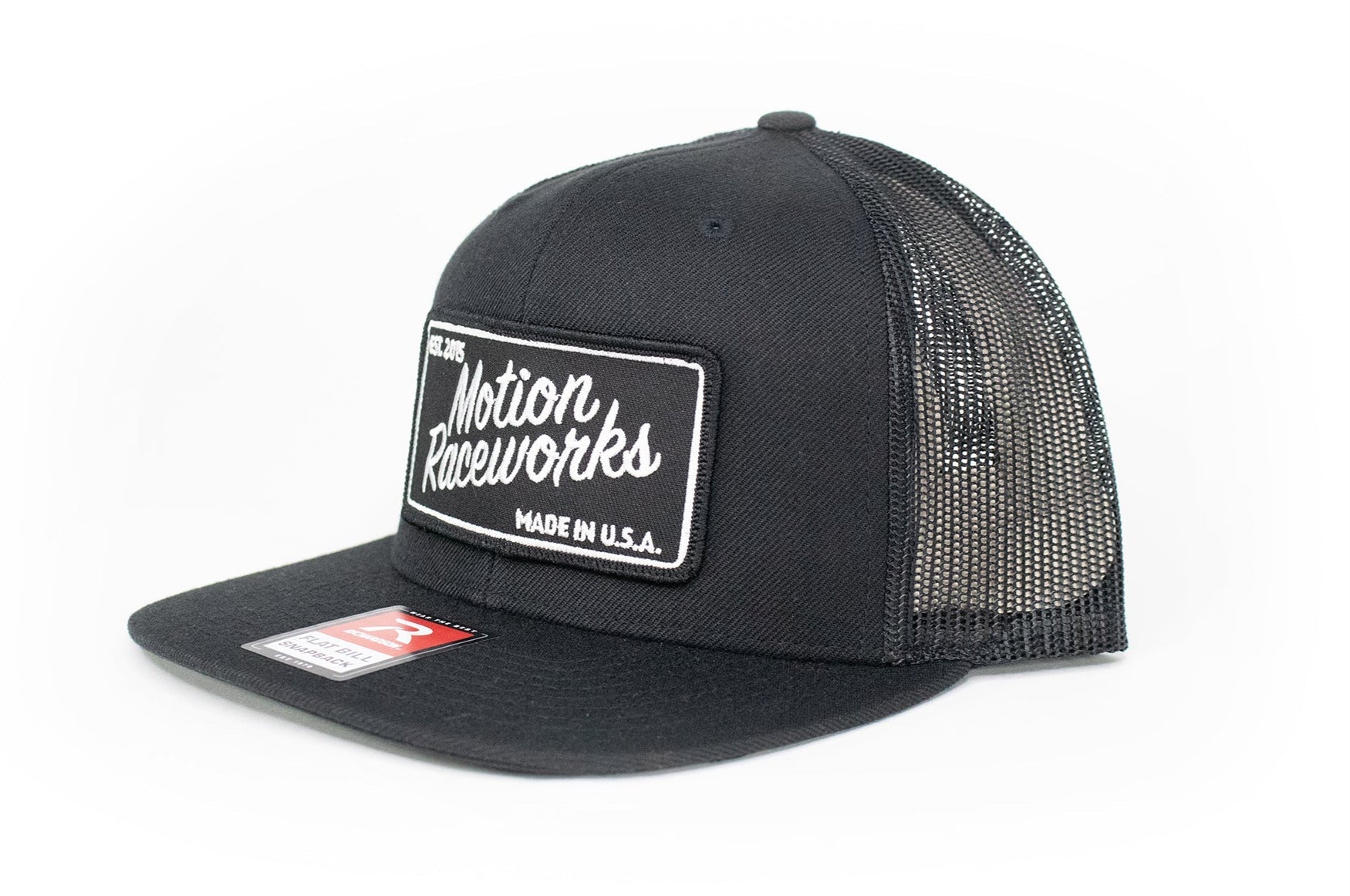 Motion Heritage Flat Bill Black Snapback 95-134-Motion Raceworks-Motion Raceworks