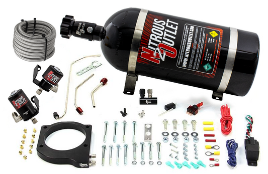 MSD Atomic AirForce LS1 Intake Hard-Lined Plate System for Aftermarket Fuel Rails (10lb Bottle)