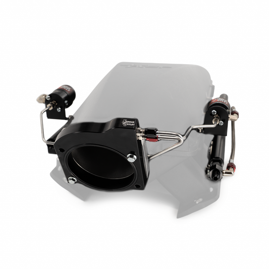 Nitrous Outlet GM 102mm Texas Speed Titan LR-T, SR-1, SR-3, SR-7 Intake Hard-line Plate System - Gas/E85 (5-55psi)(50-200HP) (15lb Bottle)