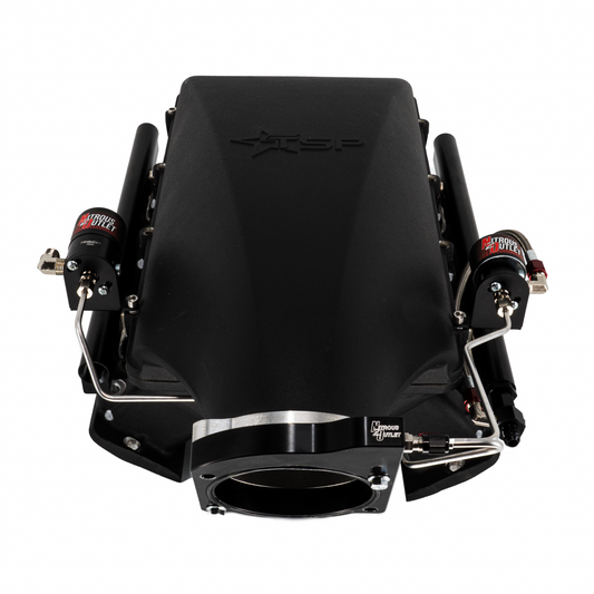 Nitrous Outlet GM 102mm Texas Speed Titan LR-T, SR-1, SR-3, SR-7 Intake Hard-line Plate System - Gas/E85 (5-55psi)(50-200HP) (No Bottle)