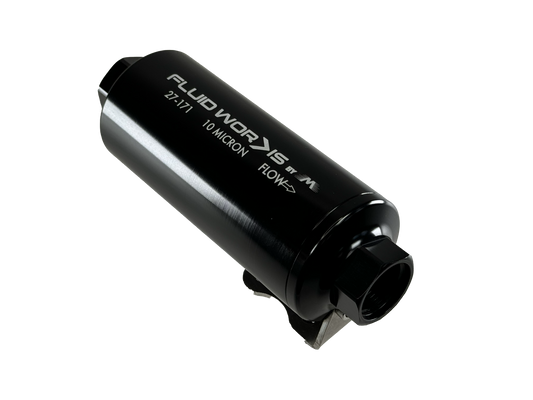 Motion Raceworks Single 12ORB Outlet Post Fuel Filter w/ Mount (10 Micron) 27-171-Motion Raceworks-Motion Raceworks