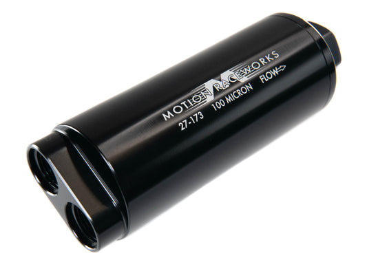 Motion Raceworks Dual 10ORB Inlet Pre Fuel Filter w/ Mount (100 Micron) 27-173-Motion Raceworks-Motion Raceworks