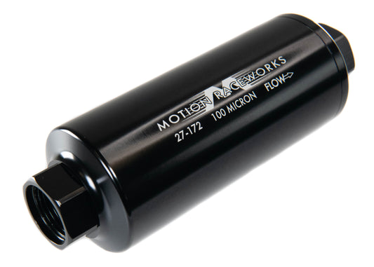 Motion Raceworks Single 12ORB Outlet Pre Fuel Filter w/ Mount (100 Micron) 27-172-Motion Raceworks-Motion Raceworks