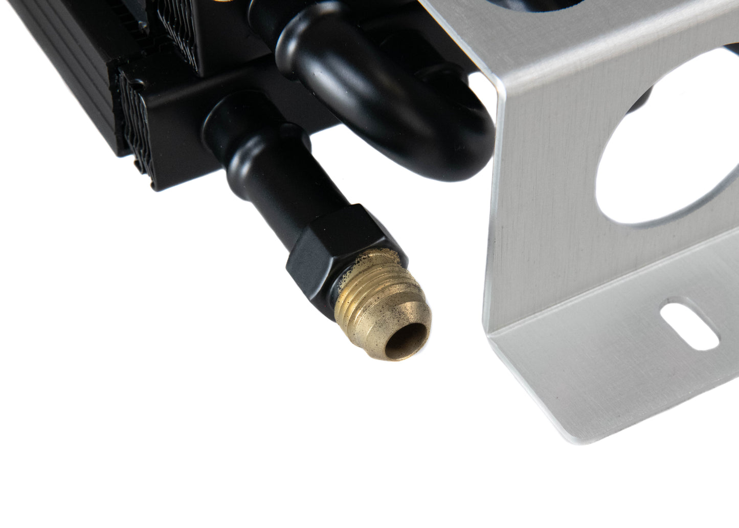 Stock Powerglide DERALE Trans Cooler Kit w/ Fan & Fragola Lines/Fittings-Kit-Motion Raceworks