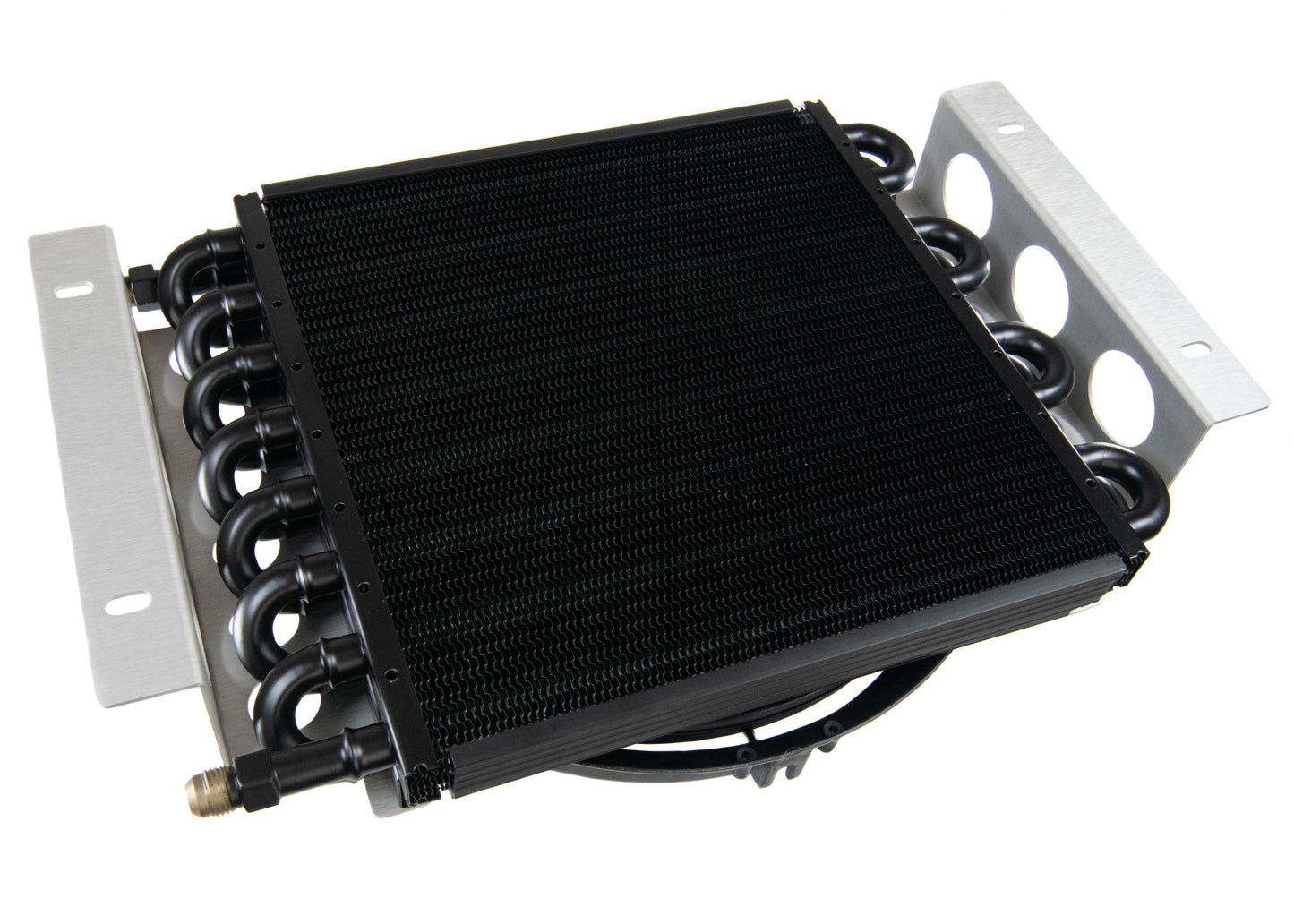 Stock Powerglide DERALE Trans Cooler Kit w/ Fan & Fragola Lines/Fittings-Kit-Motion Raceworks
