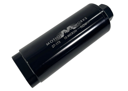 Motion Raceworks Dual Inlet -10 ORB/ -12ORB Single Outlet Post Fuel Filter w/ integrated mount (10 Micron) 27-175-Motion Raceworks-Motion Raceworks