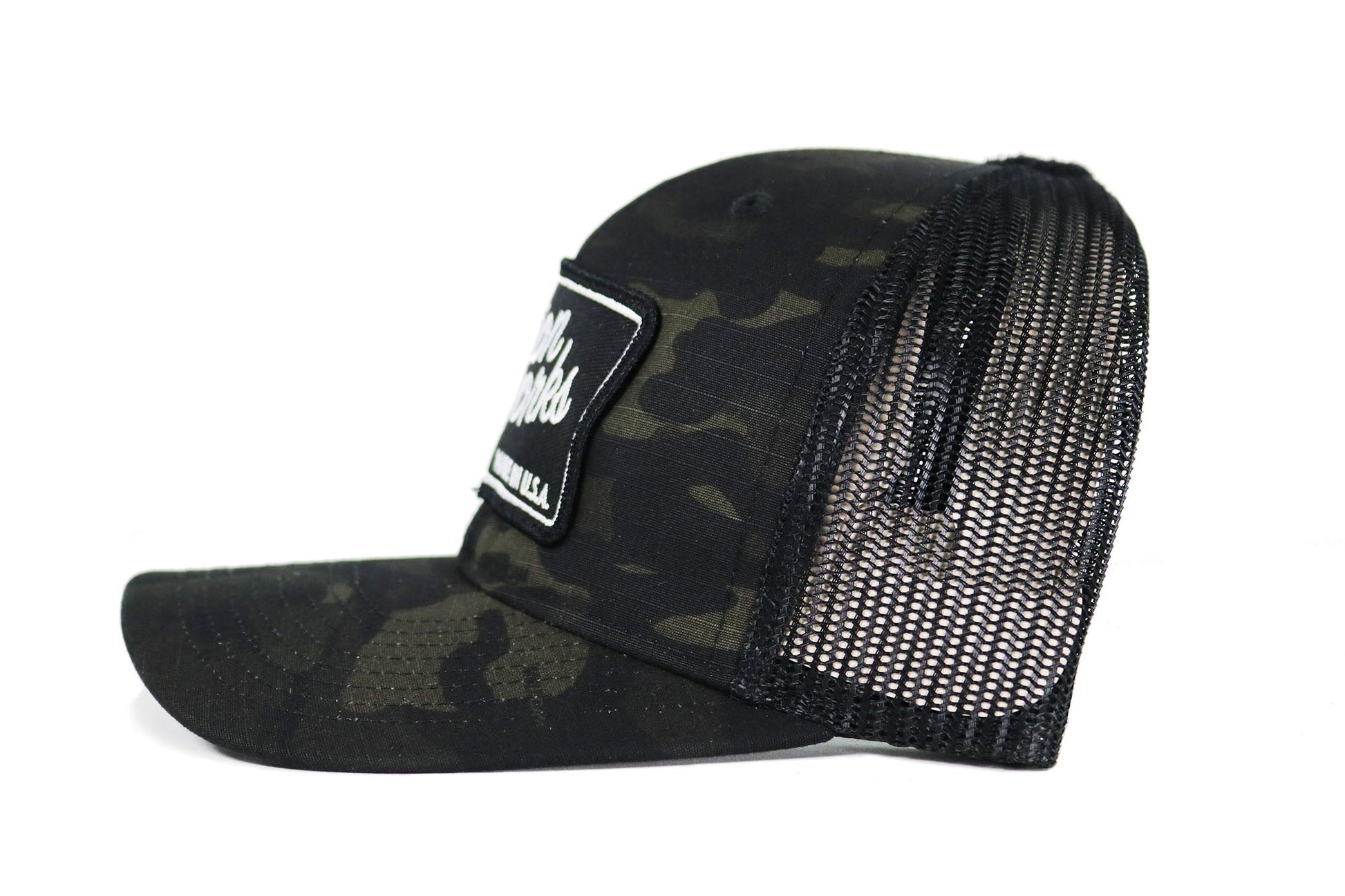 Motion Heritage Hat Black Camo/Black Mesh Snapback 95-120-Motion Raceworks-Motion Raceworks