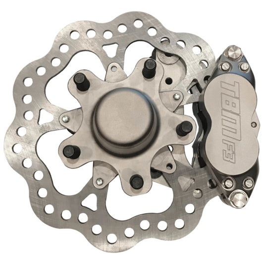 1964-72 Oldsmobile Cutlass Drag Racing Front Brake Kit (F3 Caliper) 001-0265-TBM Brakes-Motion Raceworks